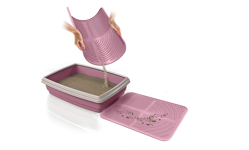 Image 8: Tapis rigide antidérapant de litière pour chat