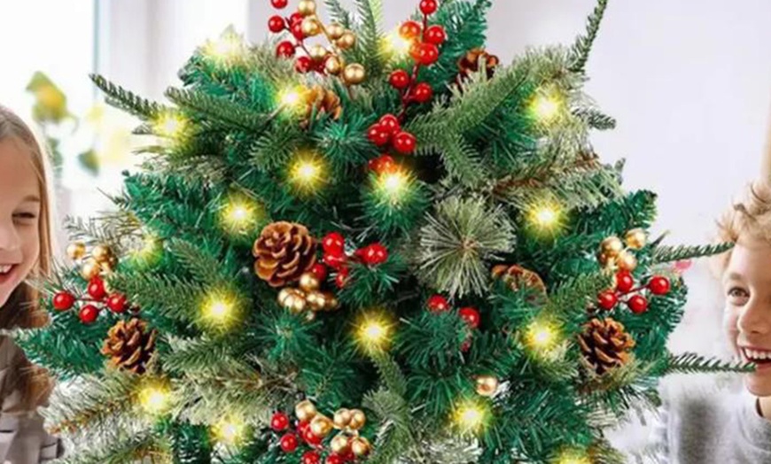 Image 4: Artificial Christmas Tree with Light