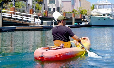 Original Single Kayak with Guided Tour, Valid Ages 6 and Up - Everyday California Huntington Beach