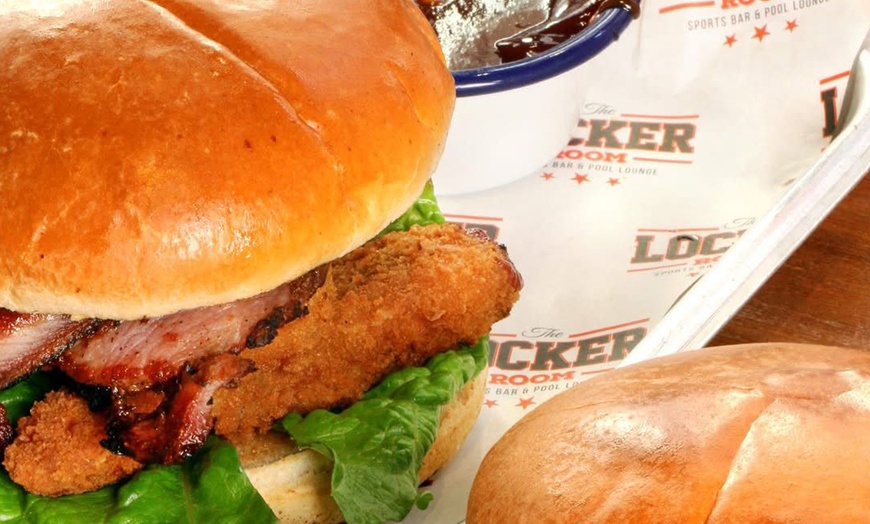 Image 1: Up to 73% Off on British Cuisine at The Locker Room