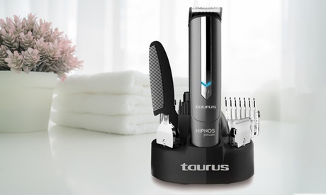 Rasoio barba e capelli epilazione Taurus con 4 testine intercabiabili, ricaricabile e multifunzione