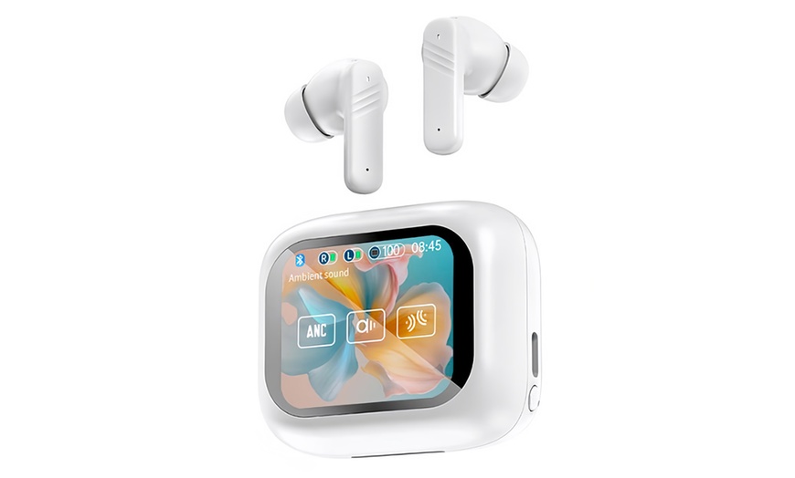 Image 4: Auriculares inalámbricos con cancelación de ruido y pantalla táctil