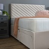 Image 2: Divan Bed Base with Aspen Striped Headboard 