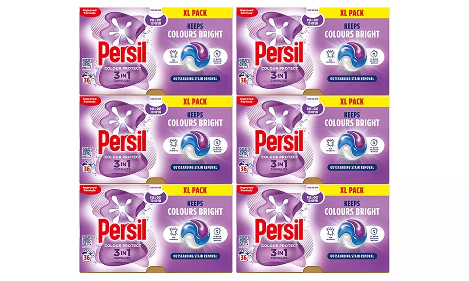 Three or Six Packs of Persil XL 3 in 1 Washing Capsules