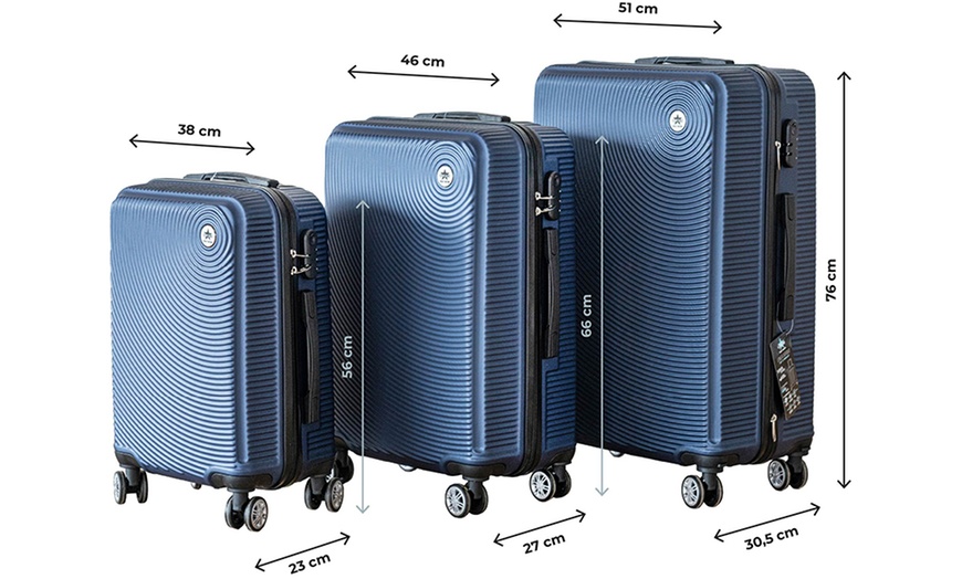 Image 19: Trolley da viaggio o set 3 valigie Coveri