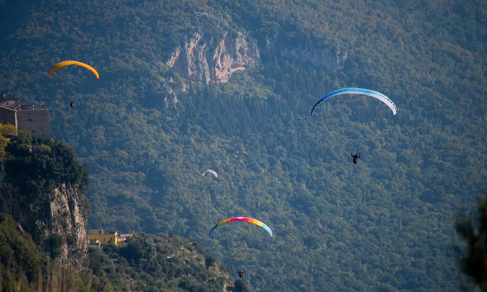 Lot paralotnią z akrobatyką