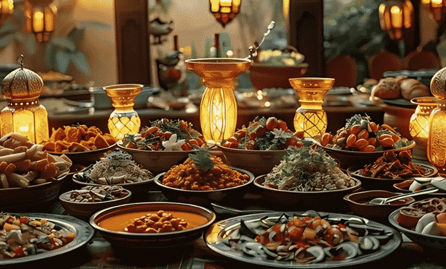 Image 1: Iftar Buffet with Ramadan Beverages for 1 Child or Up to 4 Adults