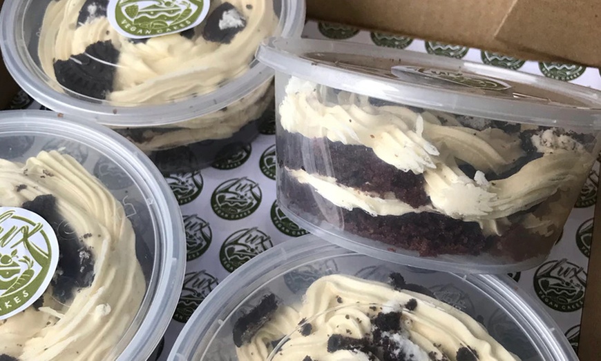 Image 2: Vegan Cake Pots and Cookie Sandwiches, Free Delivery