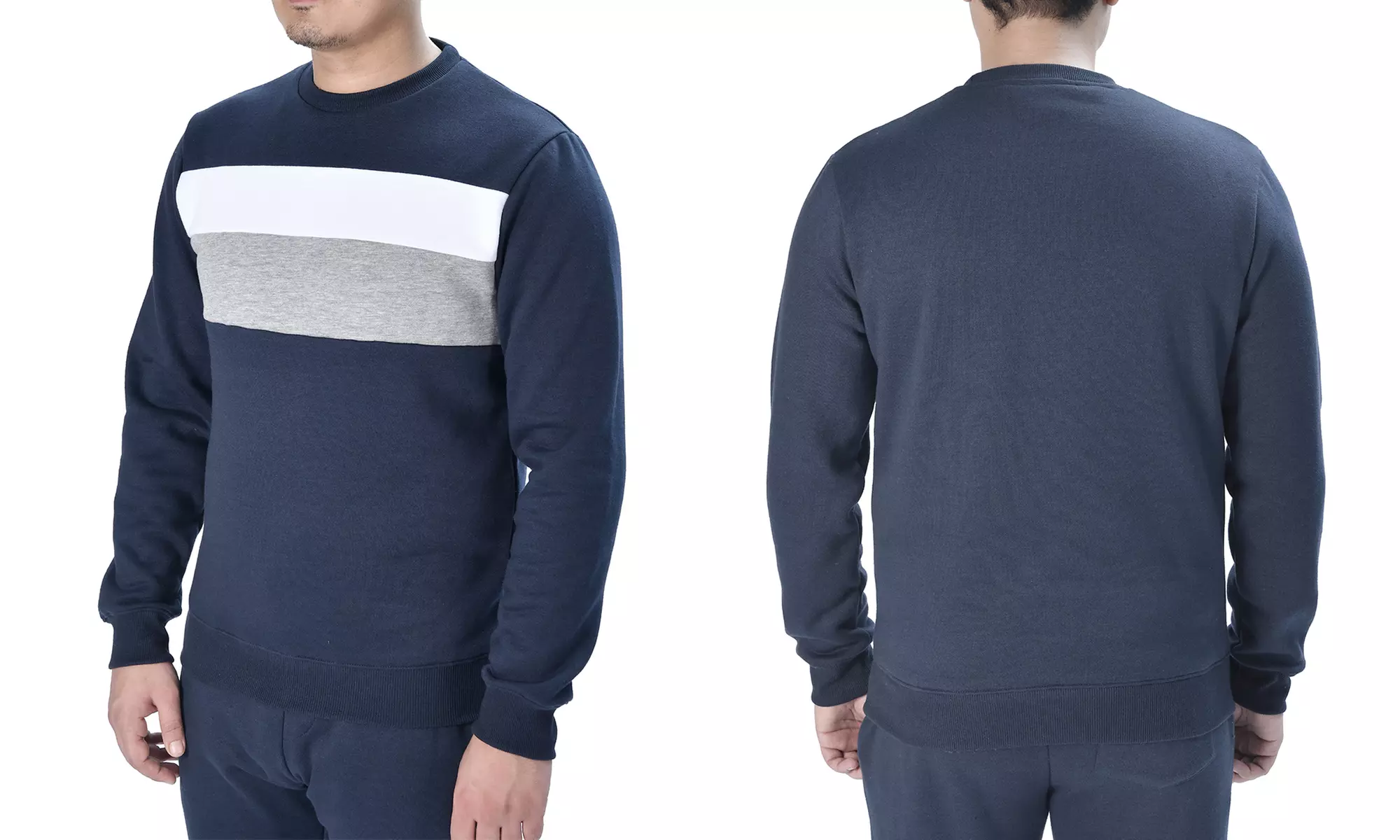 Classic Crew Neck Long Sleeve Pullover Sweatshirt Jumper