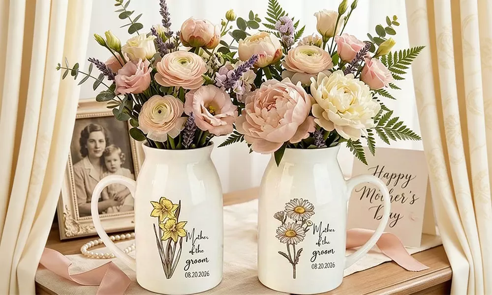 1 ou 2 pots de fleurs personnalisés en céramique avec Justyling