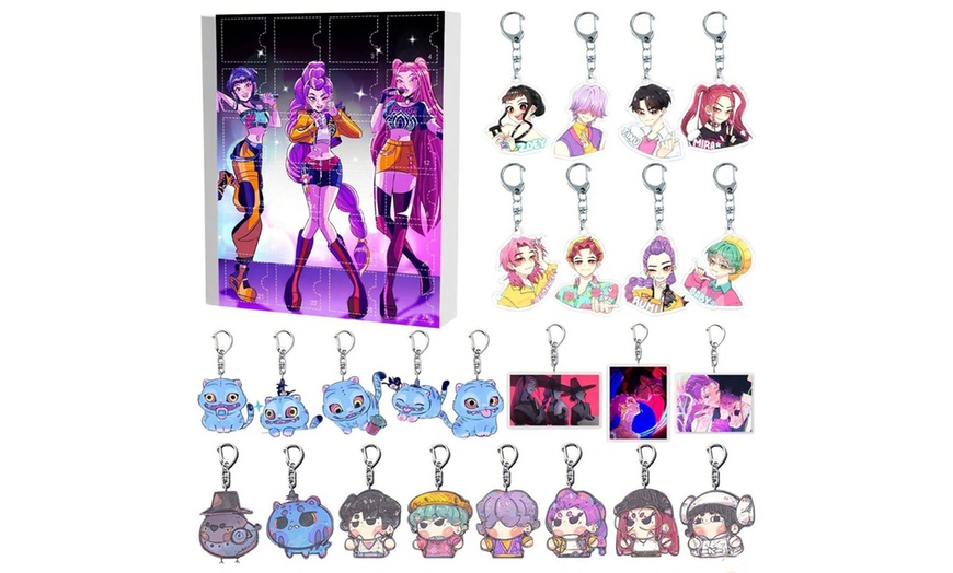 Image 7: KPop Demon Hunters Inspired Keychain Advent Calendar