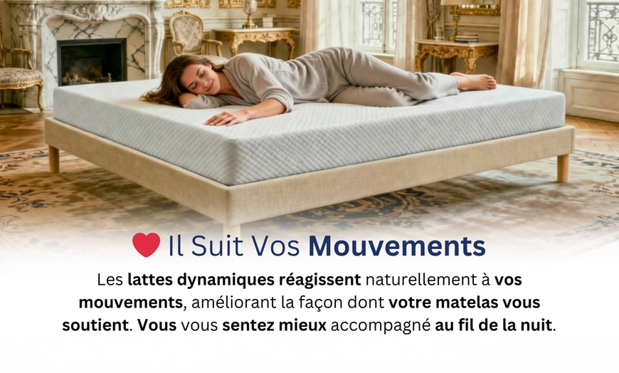 Image 3: Sommier "Élu" de Douce Lune à lattes dynamiques en bois massif