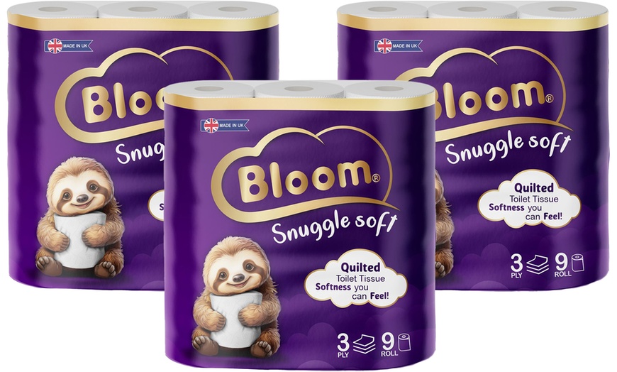 Image 3: Up To 126 Rolls of Bloom Snuggle Soft Quilted Toilet Rolls