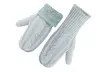 Women's Cozy Winter Knit Mitten Gloves With Fleece Lining - Second Medium