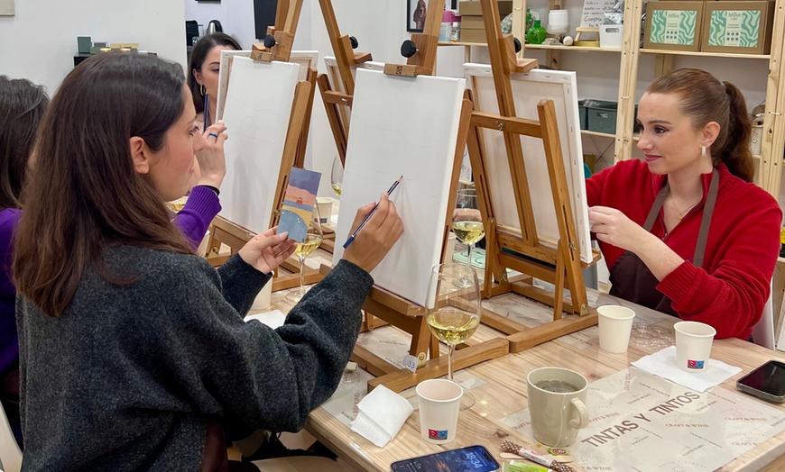 Image 6: Taller de lienzo libre con bebidas y picoteo para 1, 2 o 4 personas