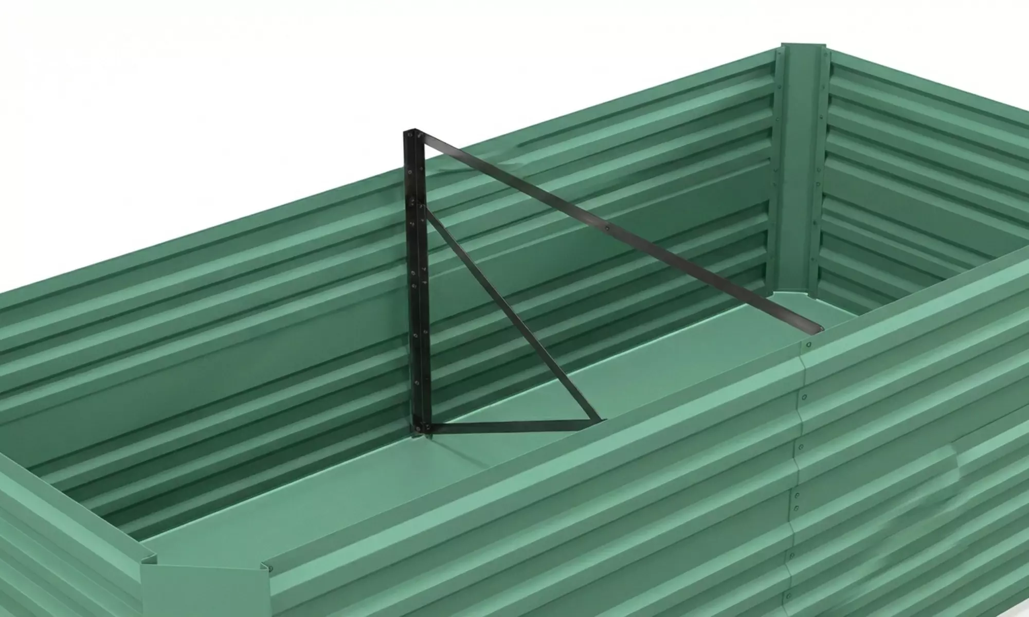 Galvanised Steel Raised Garden Planter Bed