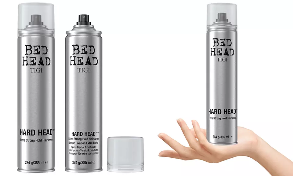 Pack de 2 laques pour cheveux 385 ml de TIGI, modèle "Bed Head Hard Head", livraison offerte - Primary Image