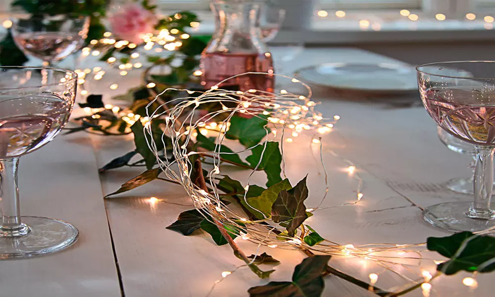 5, 10 of 20 lichtslingers met mini kerstverlichting