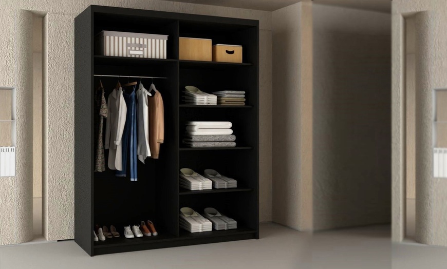 Image 3: Slidingwardrobe4u Sliding Door Wardrobe with Mirror