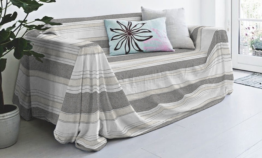 Image 14: Bankhoes en sprei van gerecycled katoen