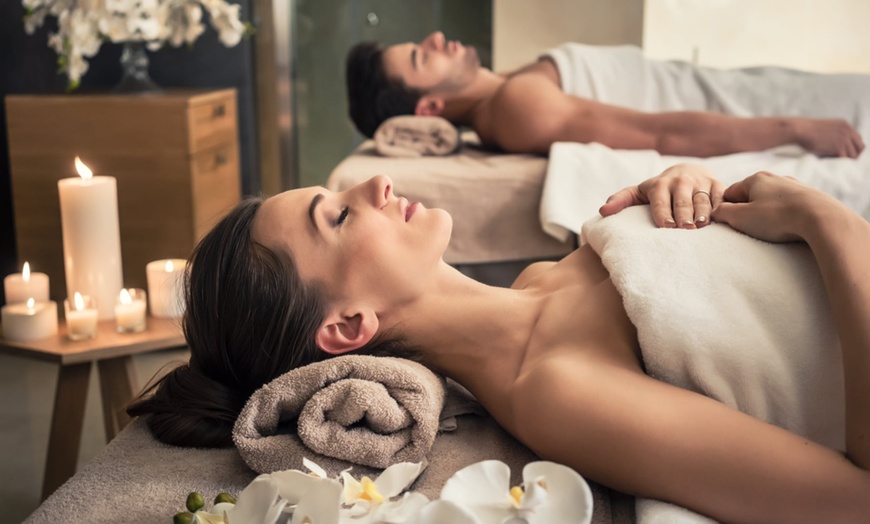 Image 1: Relax Together with a 60 or 90-Minute Couple’s Massage