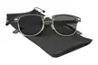 Emblem Eyewear - Classic Half Frame Vintage Horned Rim Mens Womens Sunglasses - Second Medium