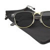 Image 2: Emblem Eyewear - Classic Half Frame Vintage Horned Rim Mens Womens Sunglasses