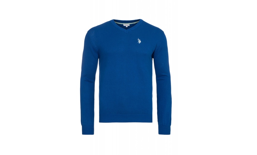 Image 6: Maglione con collo a V US Polo Assn
