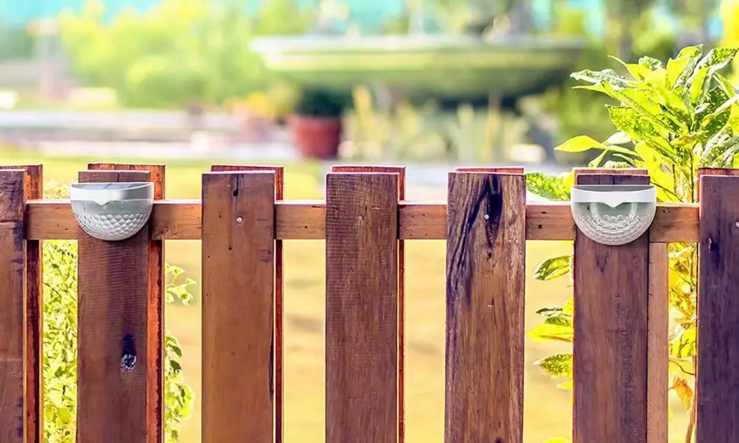 4 Pack Solar Lights Solar Fence Post Lights Solar Deck Lights Wall Mount Light