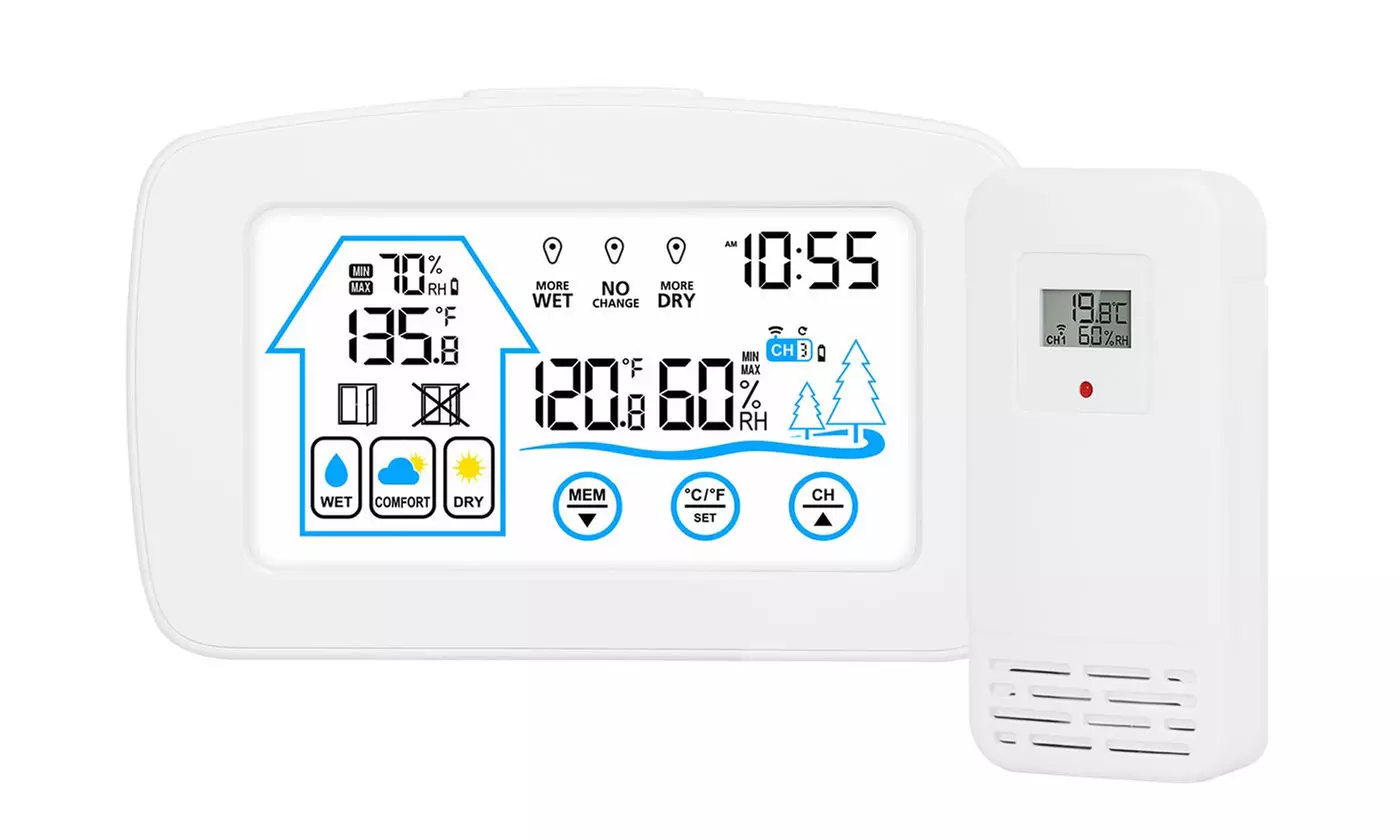 iMounTEK Smart Wireless Weather Station with Indoor Outdoor Temp Humidity Sensor