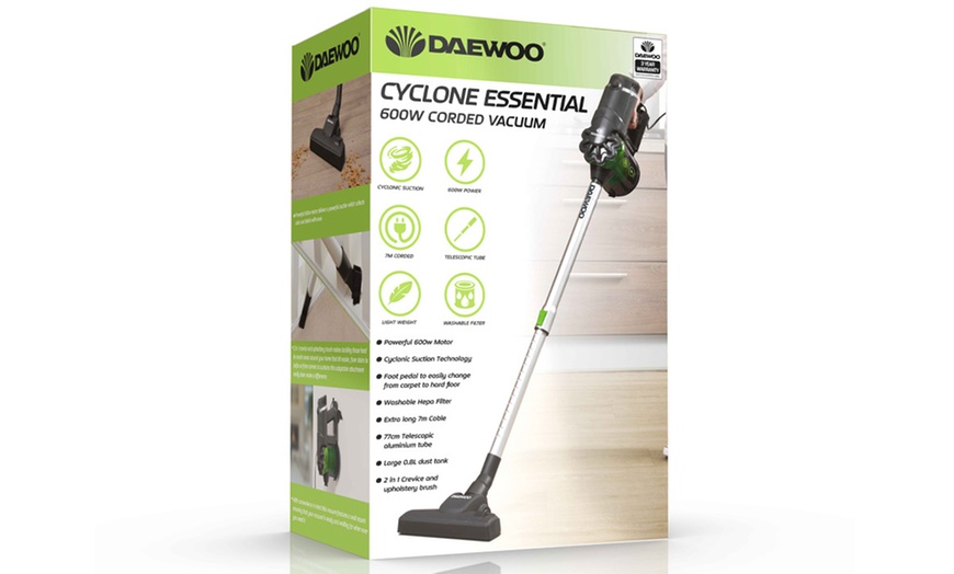 Image 6: Daewoo Cyclone Essential 600W Corded Stick Vacuum