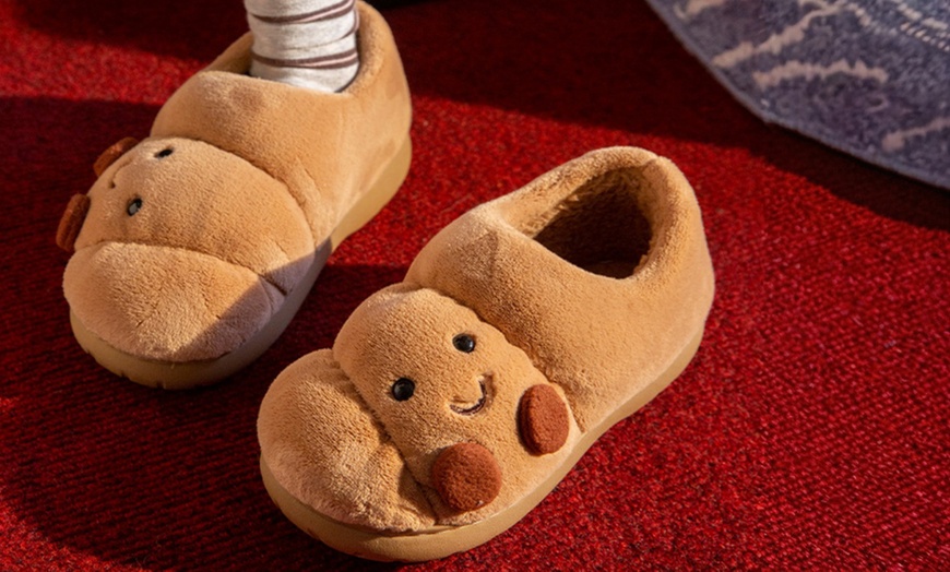 Image 8: Cosy Unisex Home Slippers with Non-Slip EVA Sole