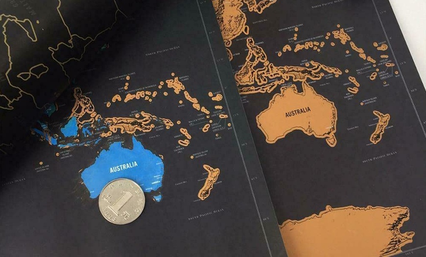Image 2: Mappa del mondo da grattare