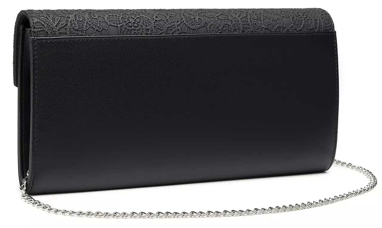 Lace-Detail Evening Clutch