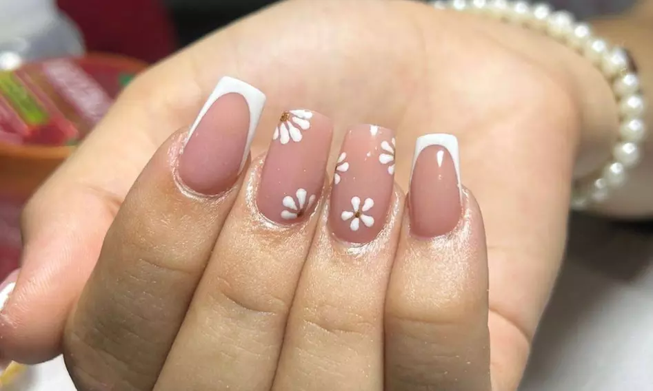 One or Two Classic French Manicure and/or Pedicure Options