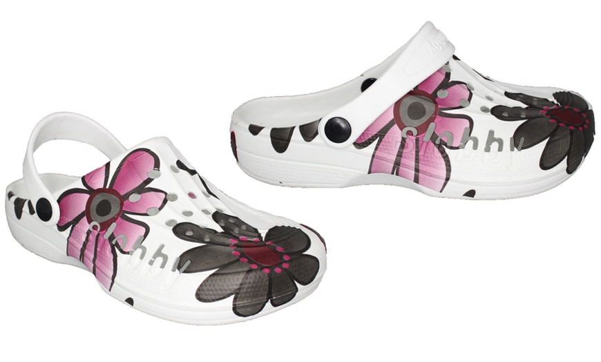 Image 10: Women's Floral Printed Clogs