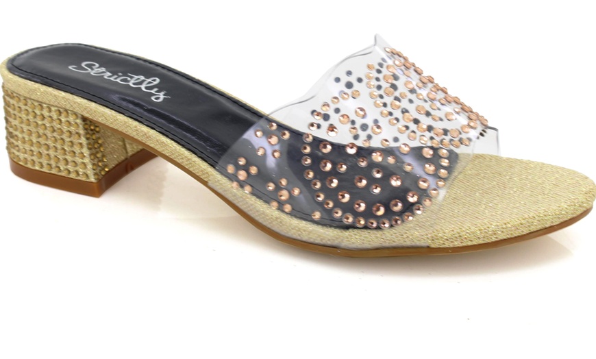 Image 6: Women's Open Toe Transparent Sequin Decorated Slippers