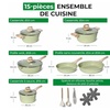 Image 19: Batterie de cuisine avec 15 pièces antiadhésives