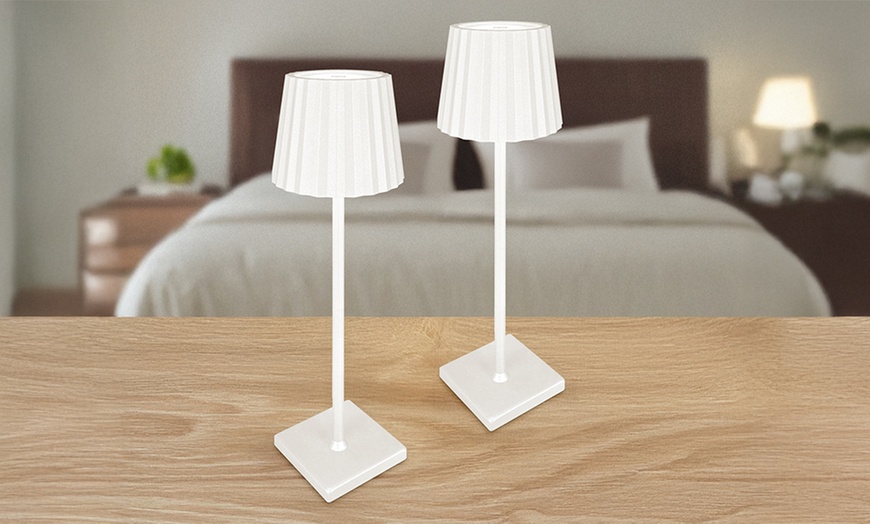 Image 12: Set van 2 led tafellampen collectie