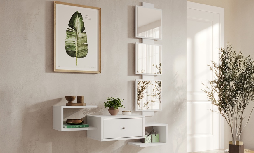 Image 8: Meuble d'entrée "Neo" avec tiroir et miroir