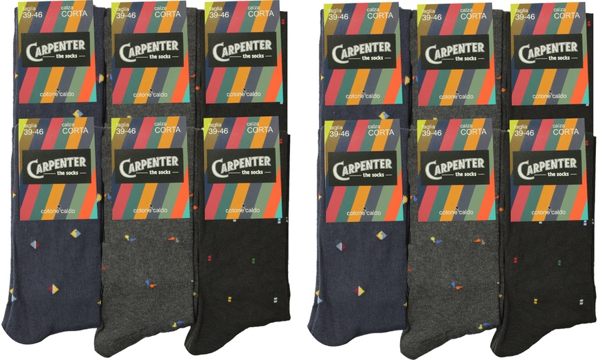 Image 23: Carpenter 6er- oder 12-Pack kurze oder lange Herren-Socken