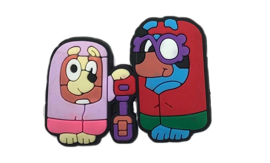 Image 6: 35-Piece Bluey Inspired Shoe Charms with Organiser