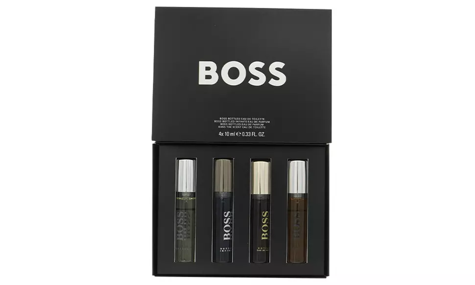 Hugo Boss 4 Piece Gift Set for Men - 0.33 Fl. Oz. Each