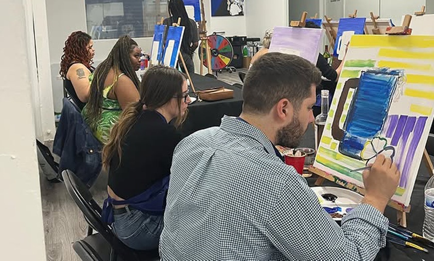 Image 12: Paint & Sip Experiences at LA's Celebrity Creative Hub