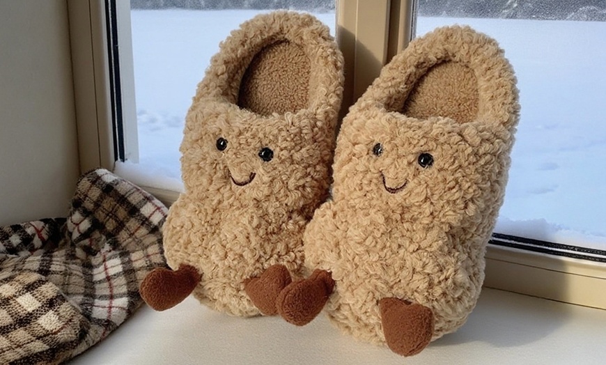 Image 24: Cosy Unisex Home Slippers with Non-Slip EVA Sole