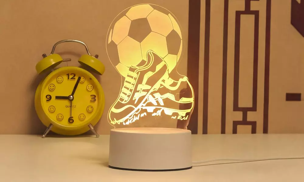 USB LED Sports Acrylic Night Light Table Lamp