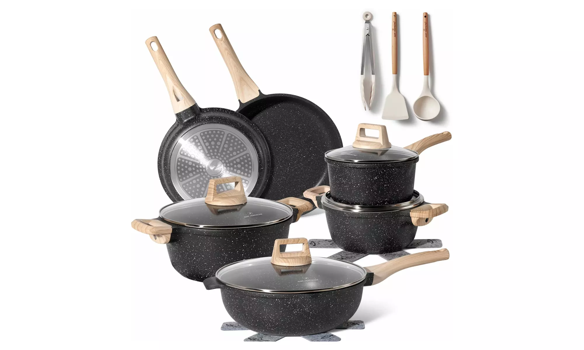 15-teiliges Kochgeschirrset mit Antihaftbeschichtung