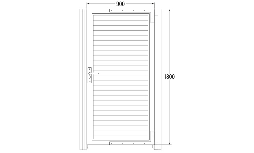 Image 11: Home Deluxe WPC-Gartentor CALLATOR