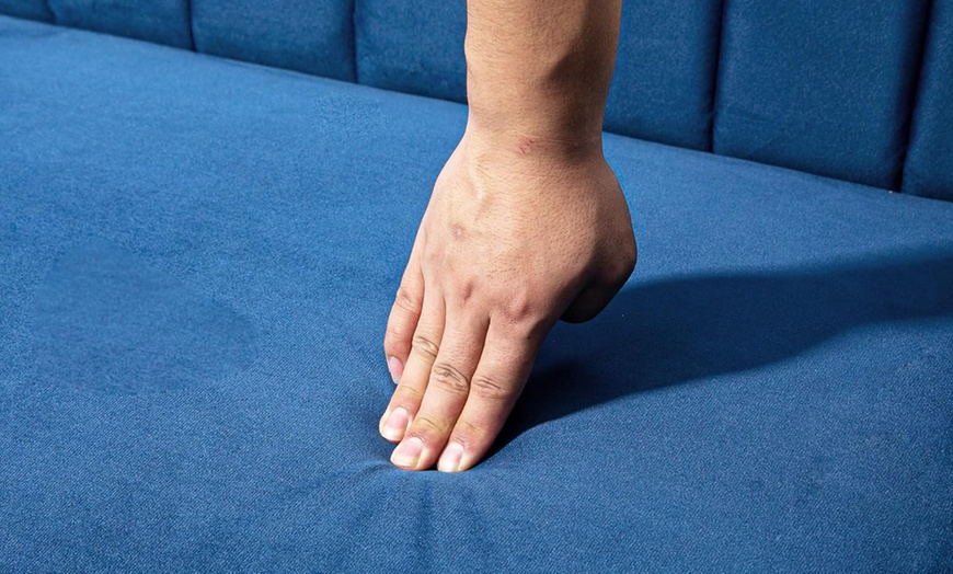 Image 11: HomCom Three Seater Sofa-Bed