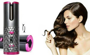 Cordless Auto Hair Curler with LCD Display